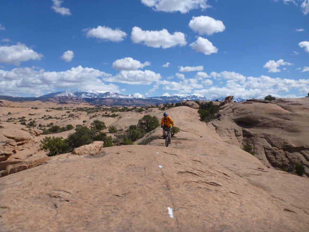 Steve on the Slickrock Trail in Moab, UT
